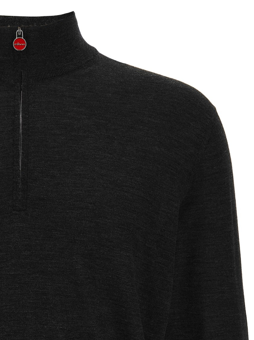 Kiton Half-Zip Wool Sweater