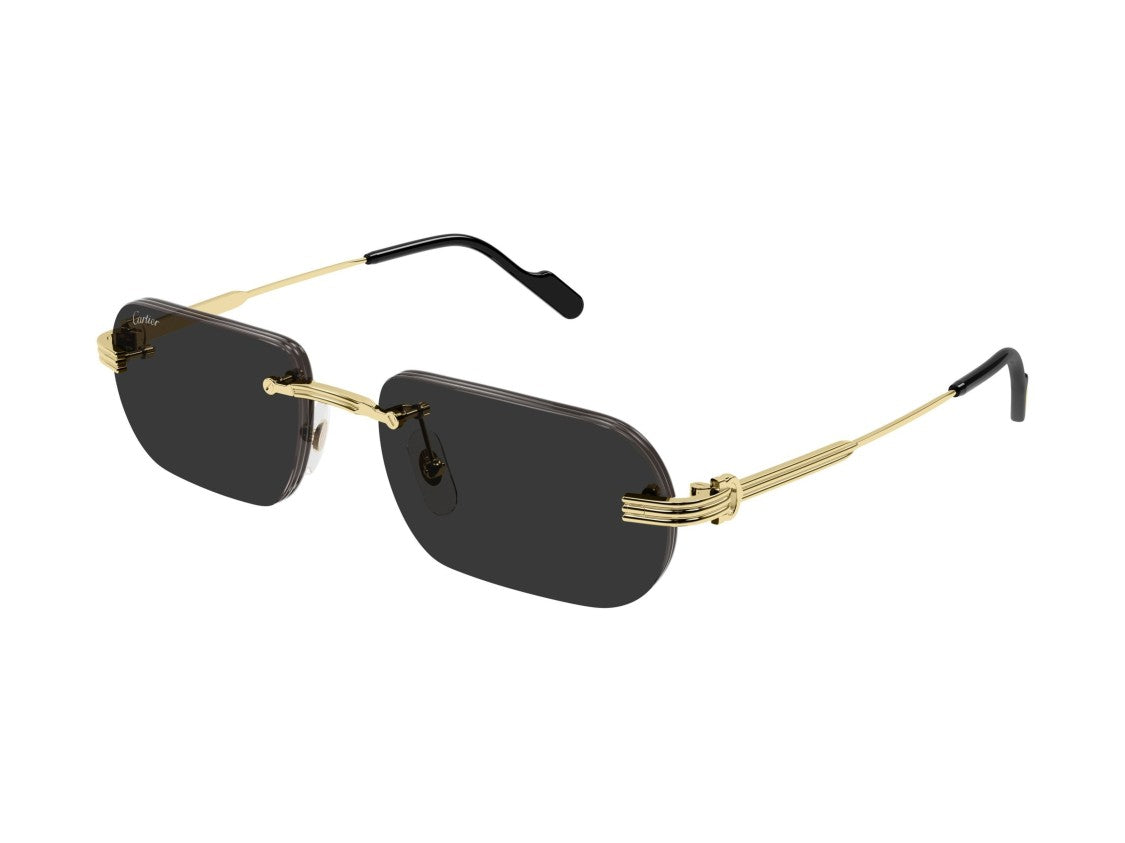 Cartier Gold Ct0577s Rimless Square Sunglasses