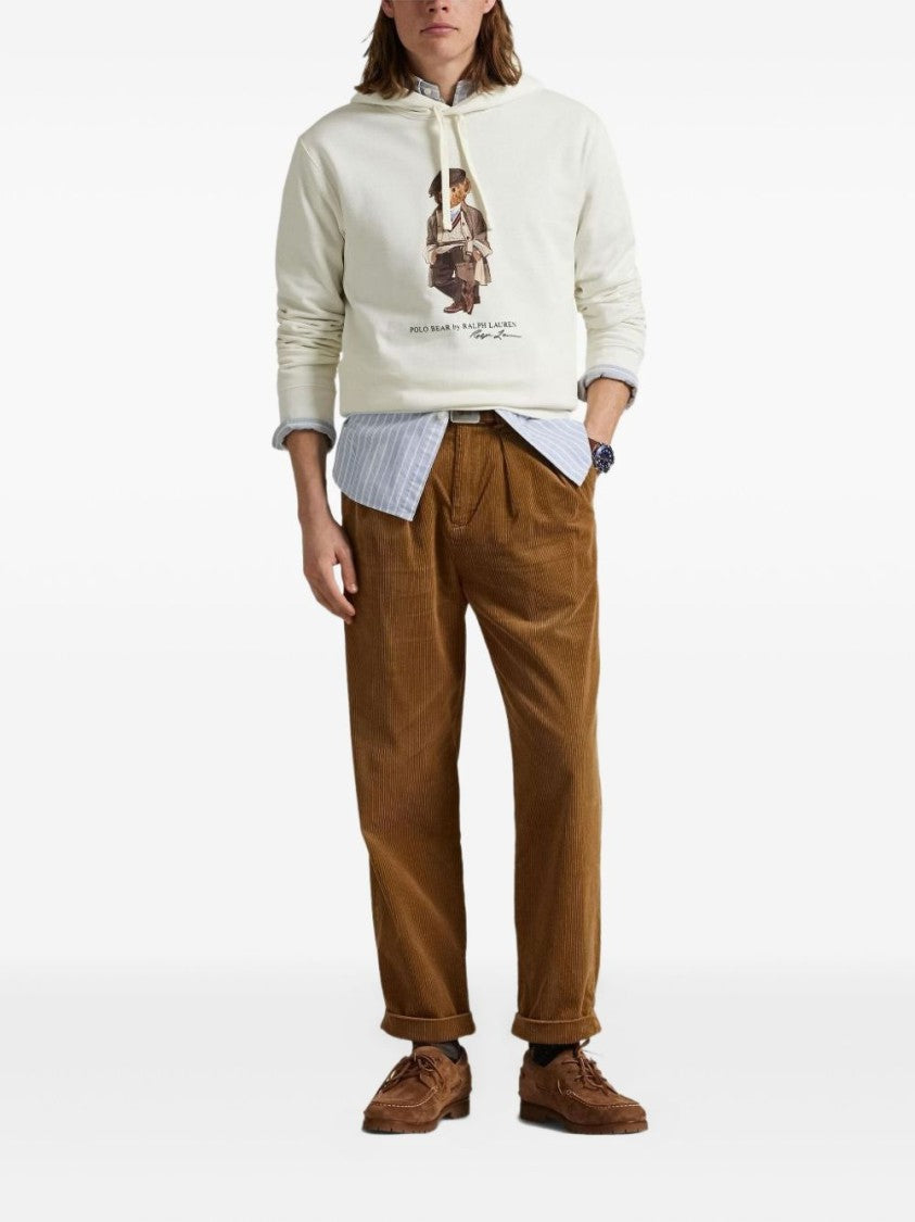 Polo Ralph Lauren Graphic Hoodie With Vintage Bear Motif