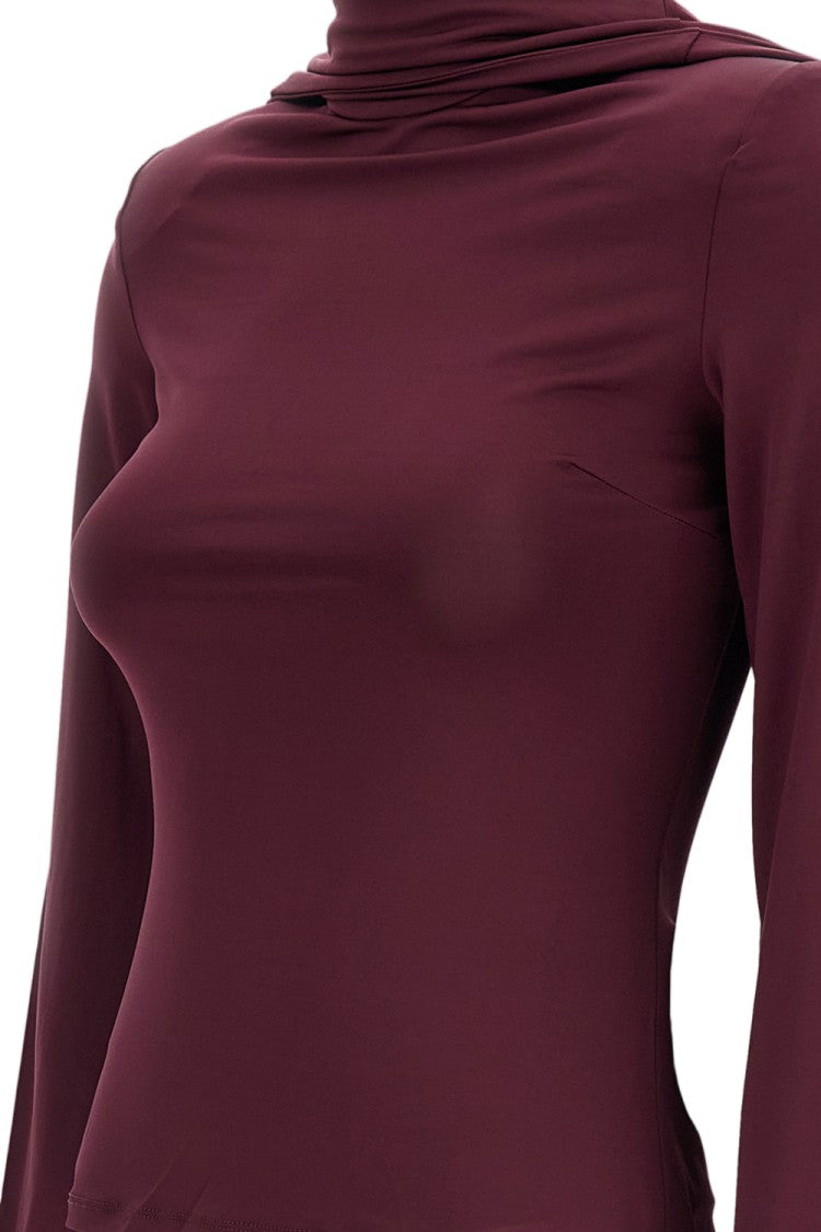 Rotate Long-Sleeved Scarf Top