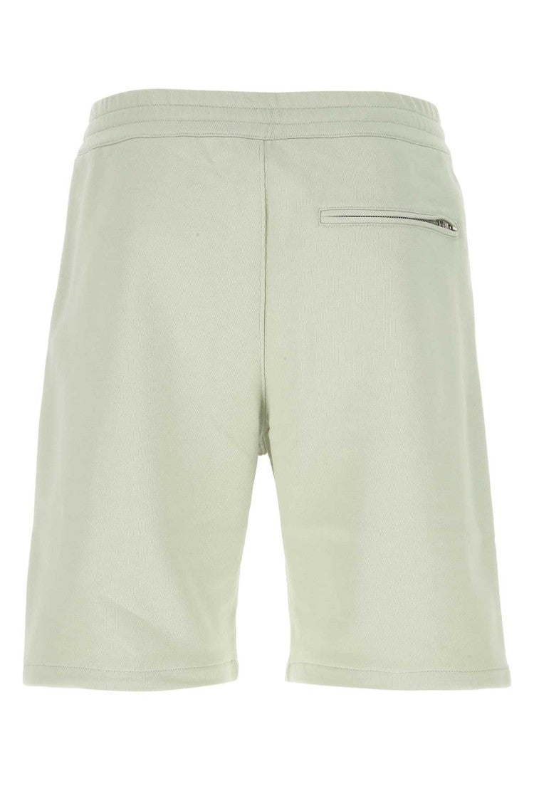 Alexander Mcqueen Pastel Green Cotton Bermuda Shorts