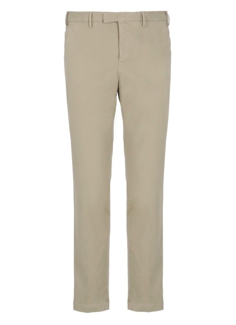 Pt Torino Beige Pt Torino Cotton Trousers