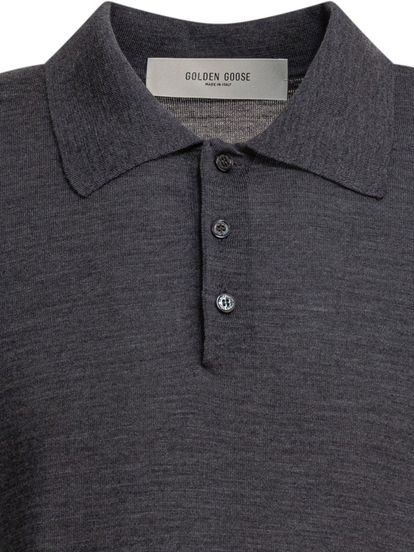 Golden Goose Merino Wool Polo Shirt