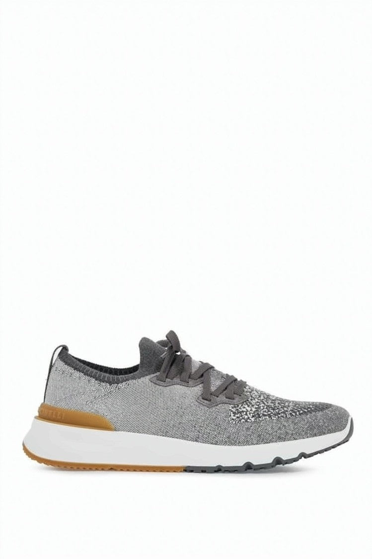 Brunello Cucinelli Textured Knit Runner With Contrast Rubber Accents