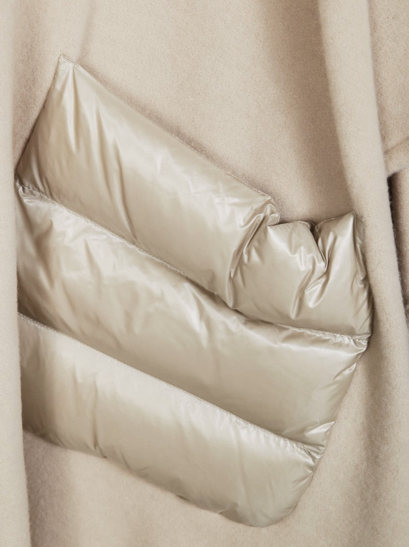 Herno Warmy Poncho With Ultralight Details