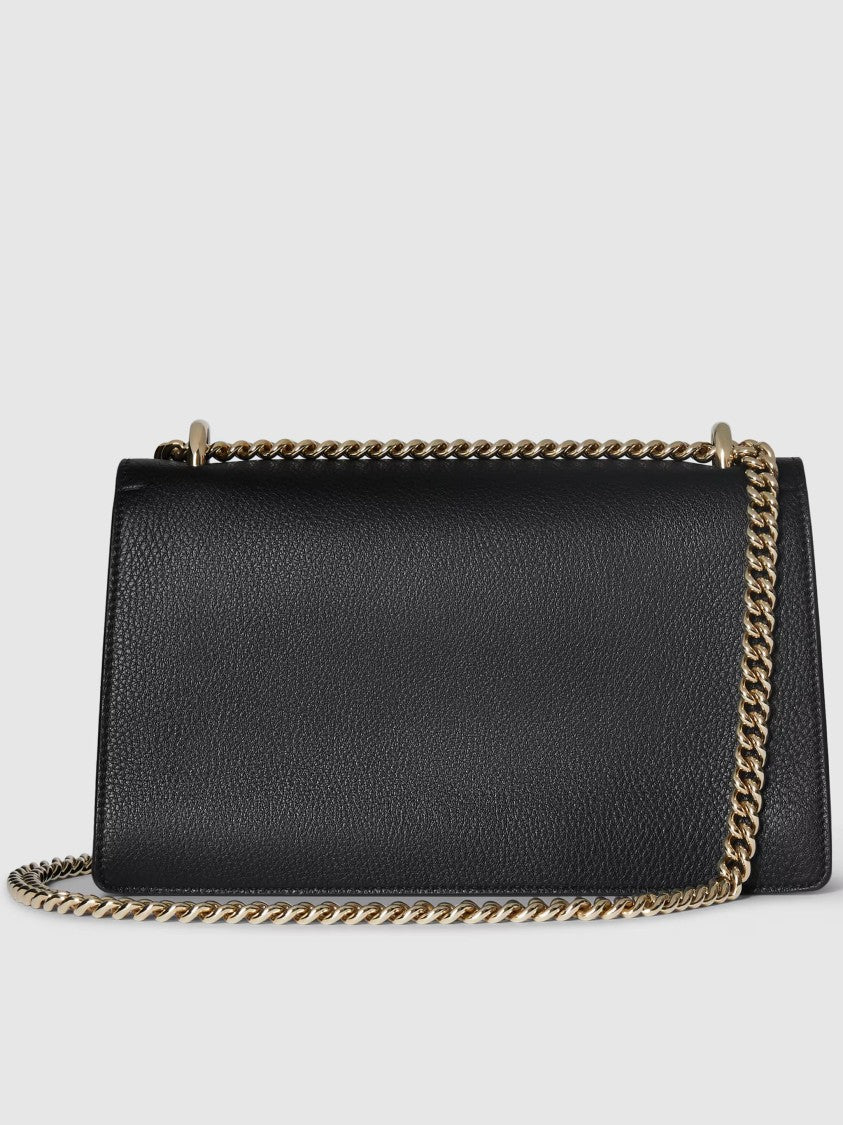 Gucci Black Dionysus Medium Leather Shoulder Bag