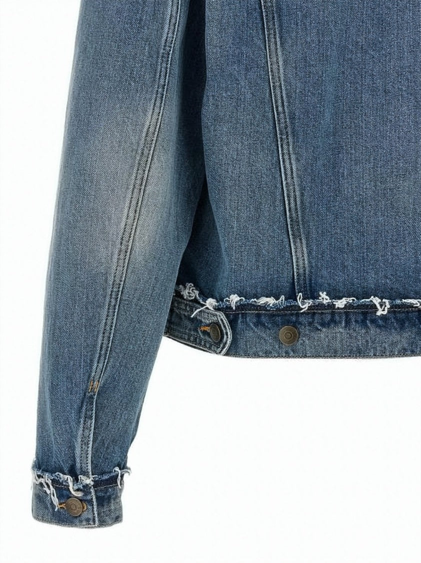 Maison Margiela Denim Jacket With Distressed Accents