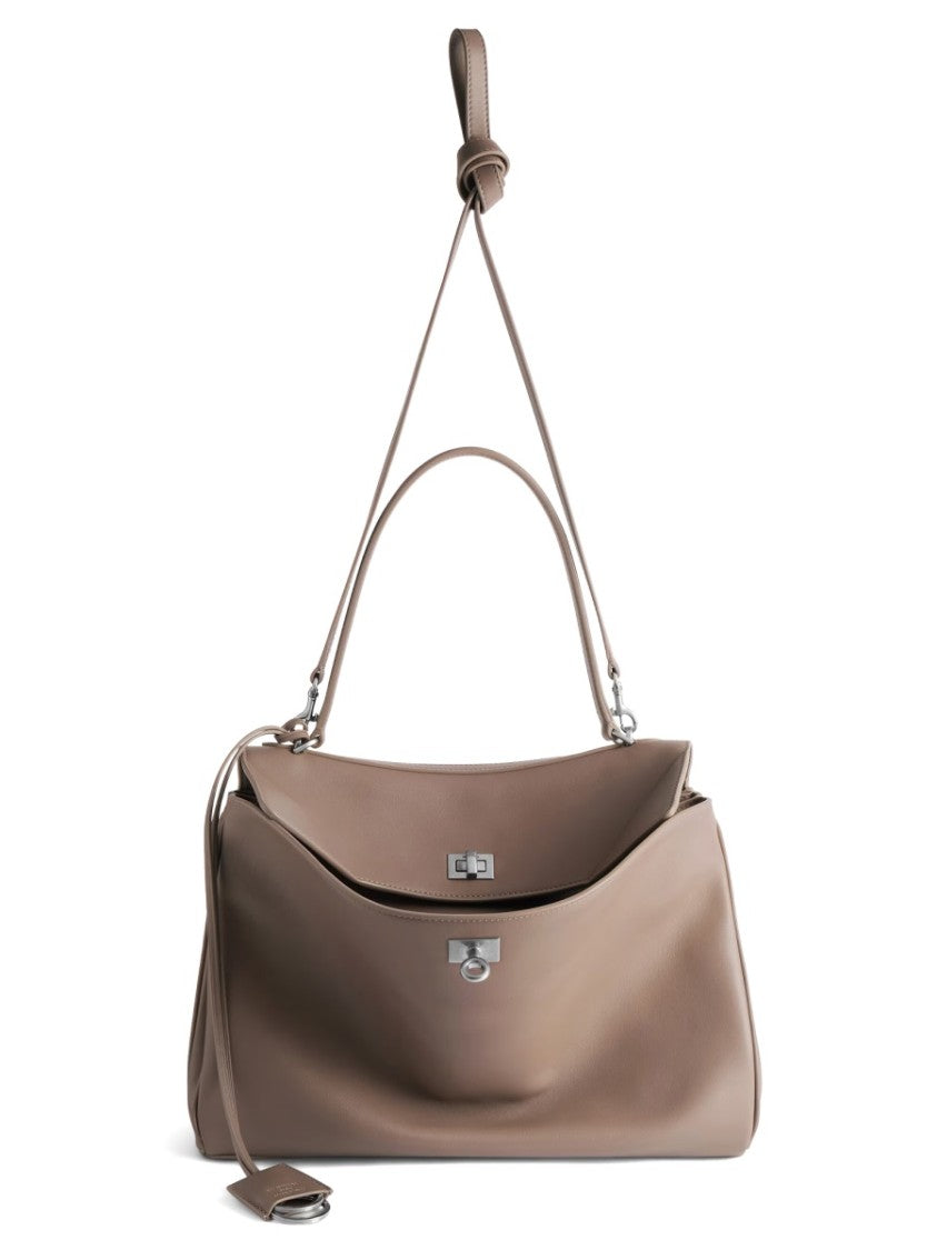 Balenciaga Medium Leather Rodeo Bag With Adjustable Shoulder Strap