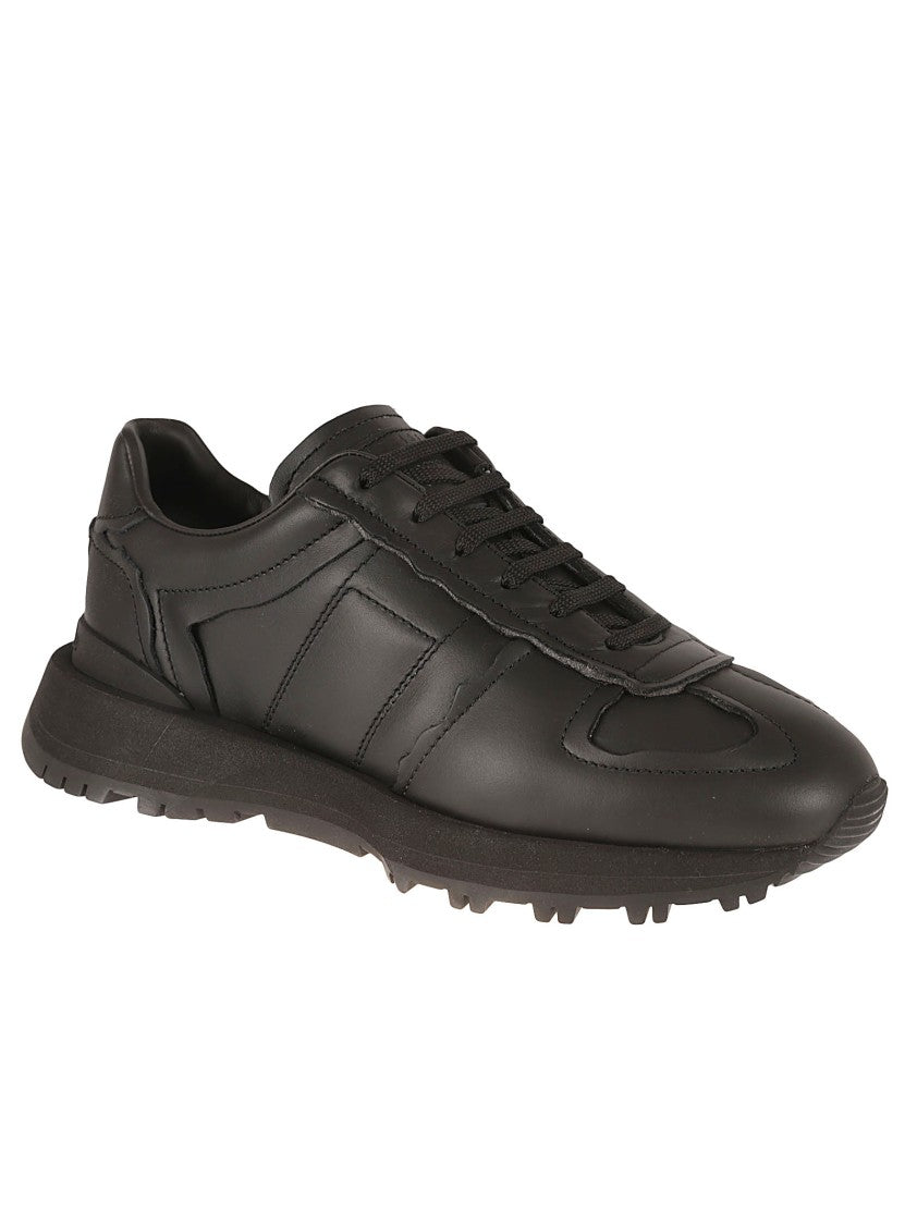 Maison Margiela Sporty Black Sneakers With Design
