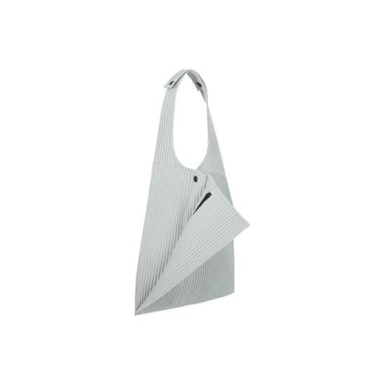 Homme Plissé Issey Miyake Pleated Design Shoulder Bag With Structured Silhouette