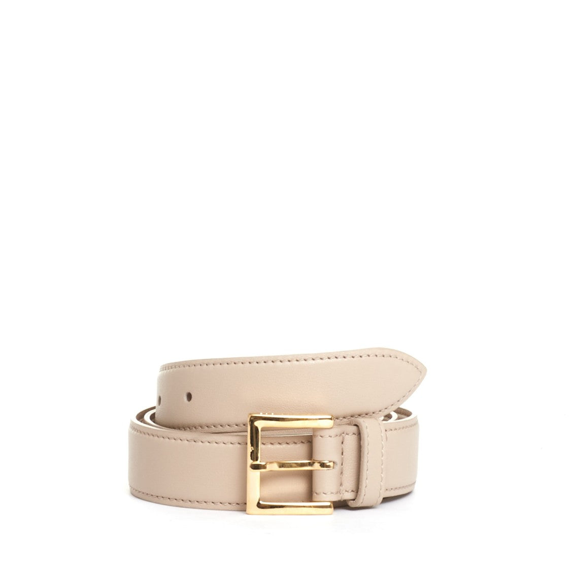 Orciani Ivory Leather Belt