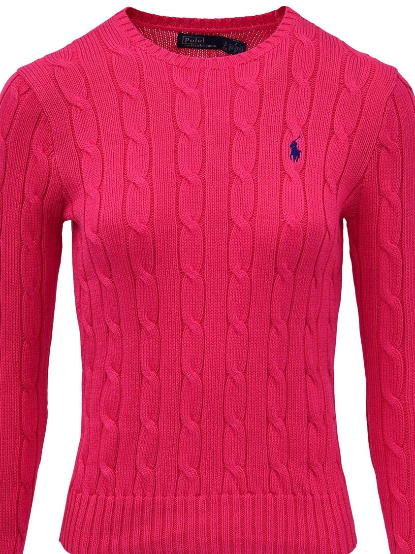 Polo Ralph Lauren Pink Julianna Pullover Cable Knit Sweater