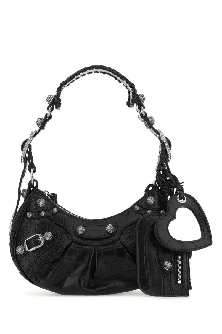 Balenciaga Black Leather Le Cagole Xs Shoulder Bag