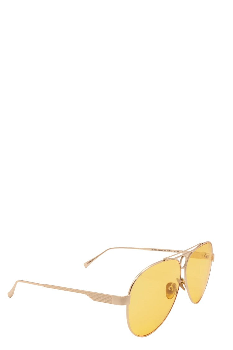 Face.Hide Sniper Yellow Teardrop Acrylic Sunglasses