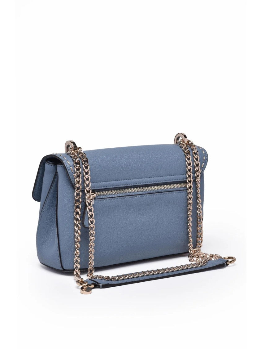 Guess Blue Polyurethane Chain Shoulder Bag