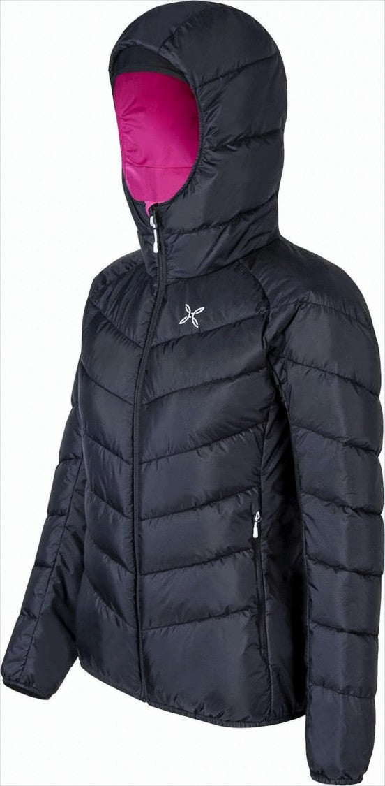 Montura Hooded Quilted Down Jacket With Chevron Stitching