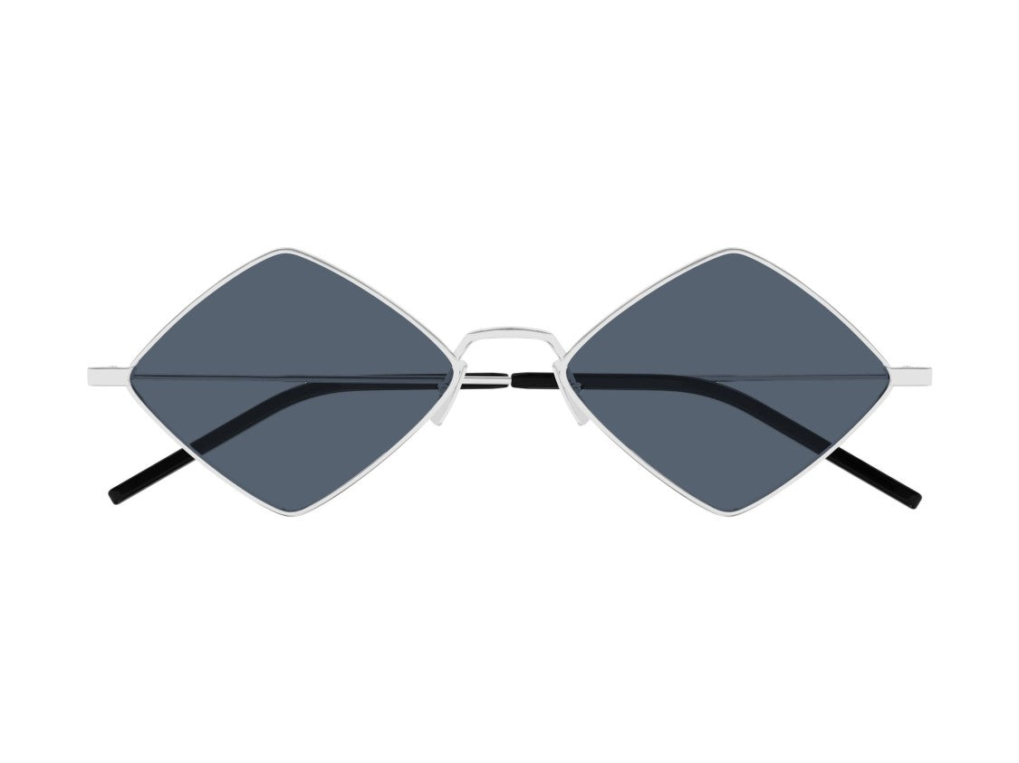 Saint Laurent Silver Sl 302 Lisa Metal Oversized Diamond Sunglasses