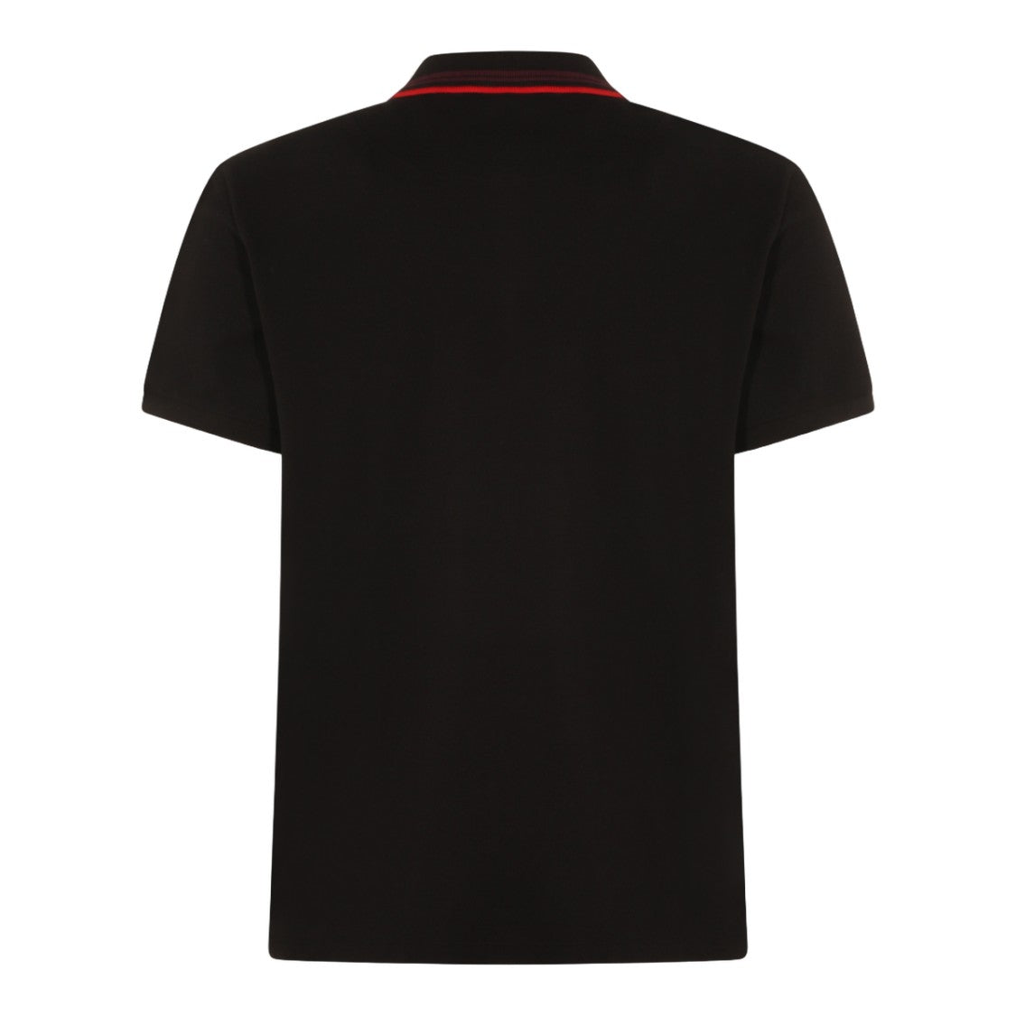 Vivienne Westwood Classic Black Polo With Ribbed Stripes