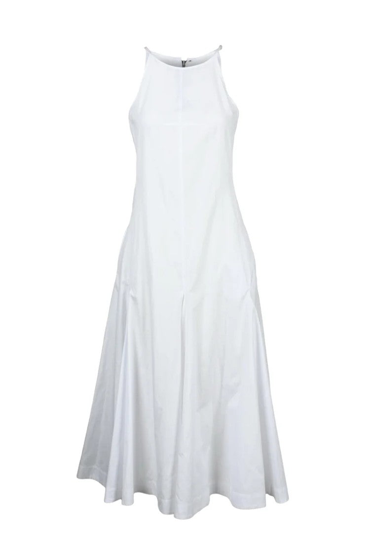 Sportmax Flared Maxi Dress With High Neckline
