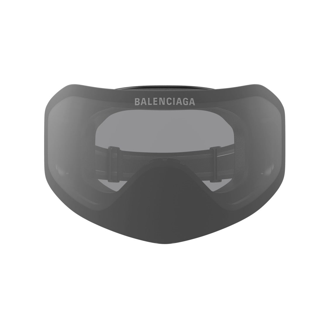 Balenciaga Bb0379s Wide Tinted Lens Black Goggles