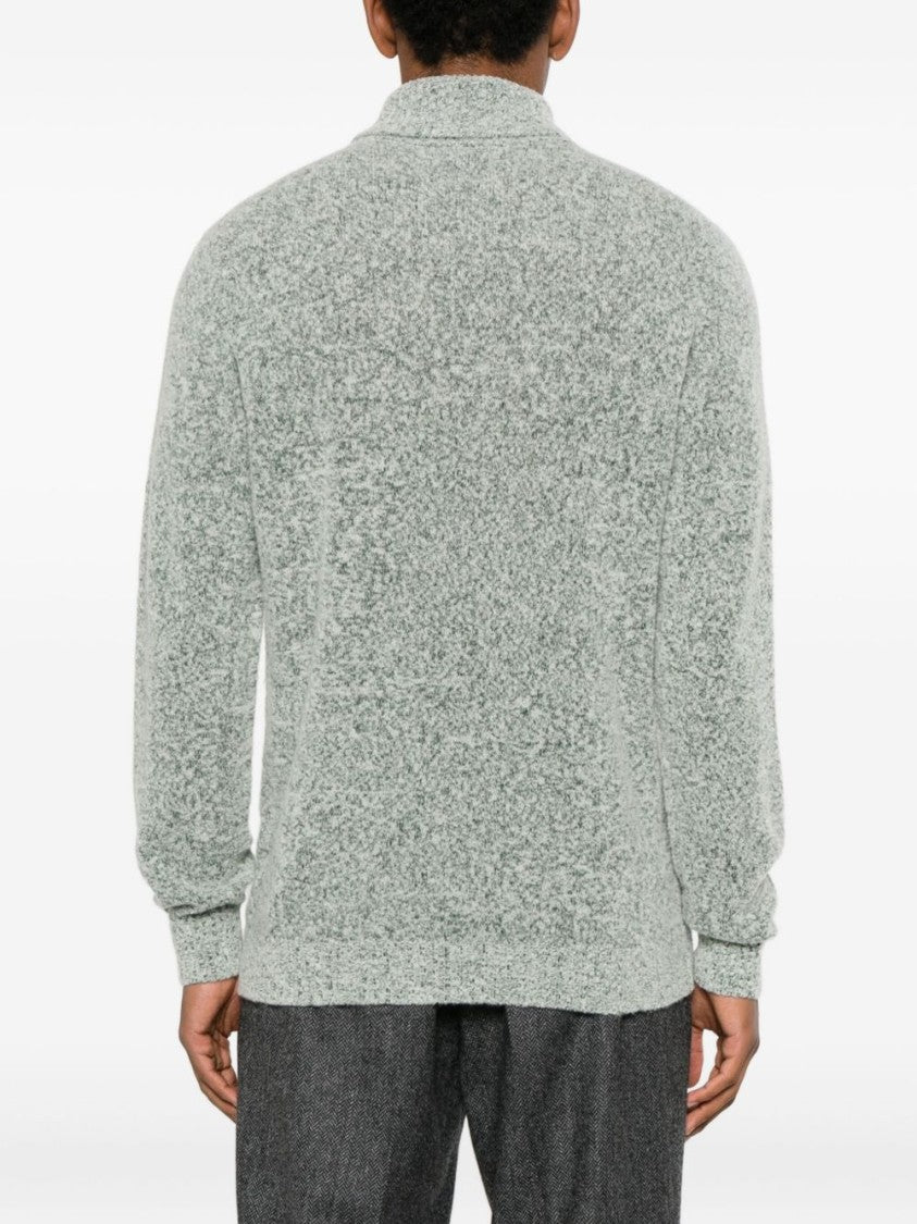 Scaglione Textured High-Neck Sweater