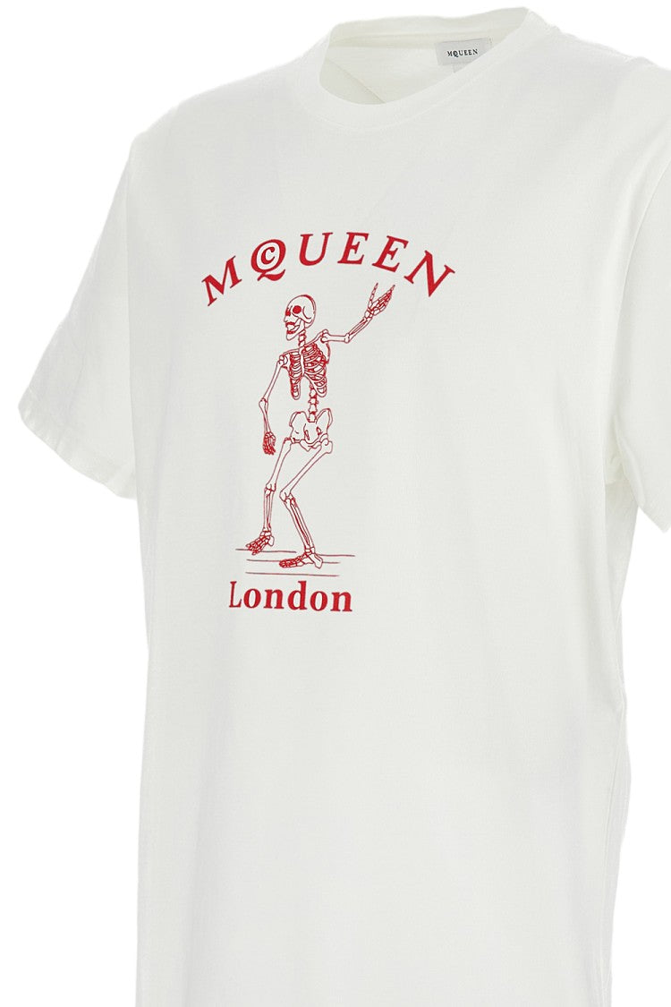 Alexander Mcqueen Skeleton Graphic Print Crew-Neck T-Shirt