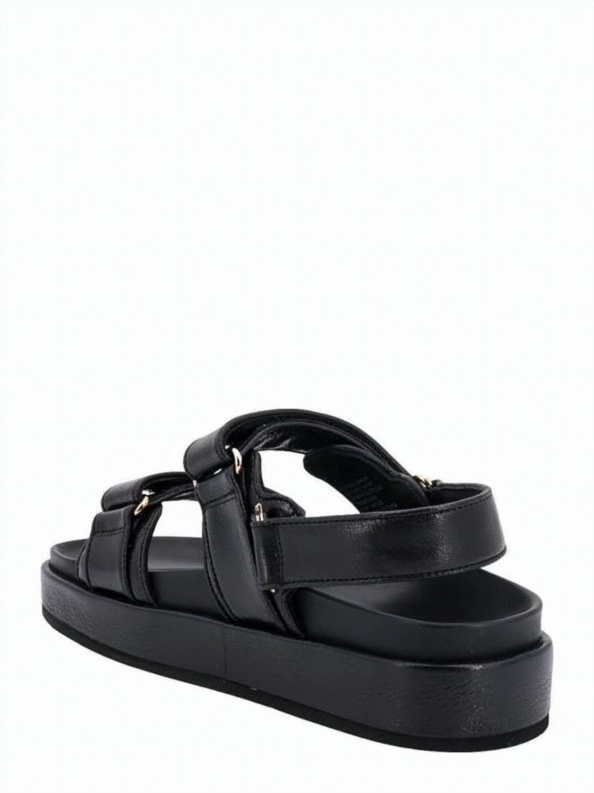Tory Burch Black Sandal With Adjustable Straps