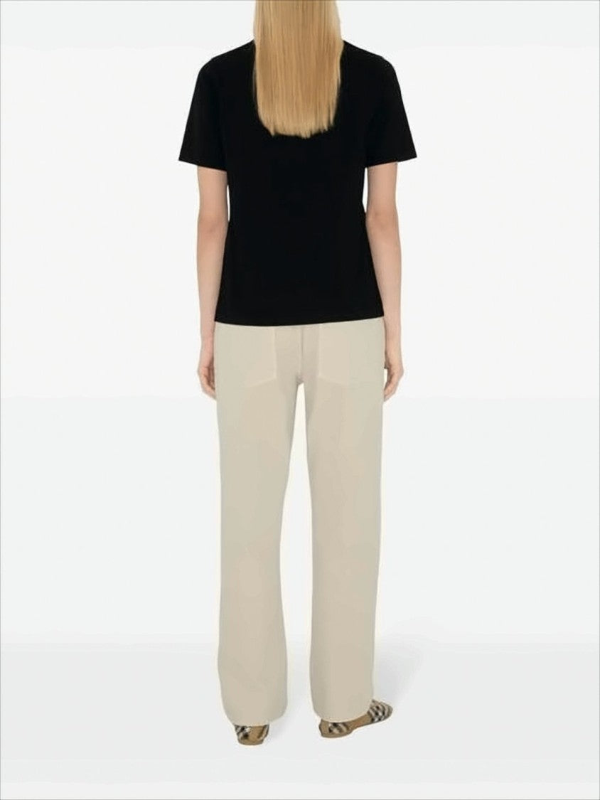 Burberry Black Cotton T-Shirt
