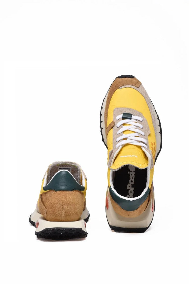 Be Positive Be Positive Space Race Sneakers With Vibrant Yellow Upper