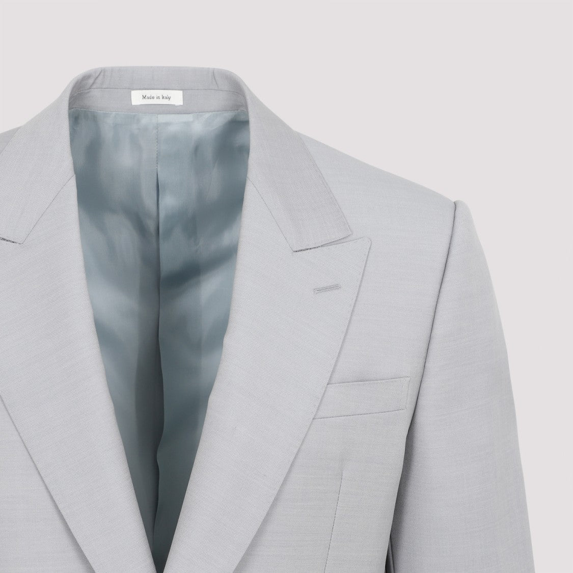 Alexander Mcqueen Grey Wool And Mohair Jacket