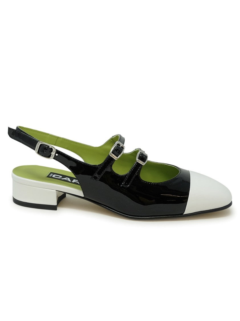 Carel Paris Abricot Leather Ballet Pumps