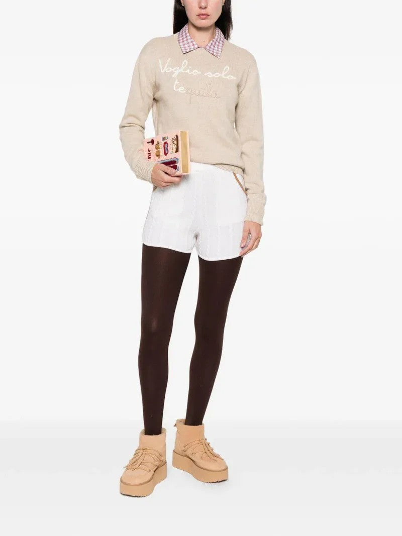 Mc2 Saint Barth New Queen Casual Sweater With Embroidered Design