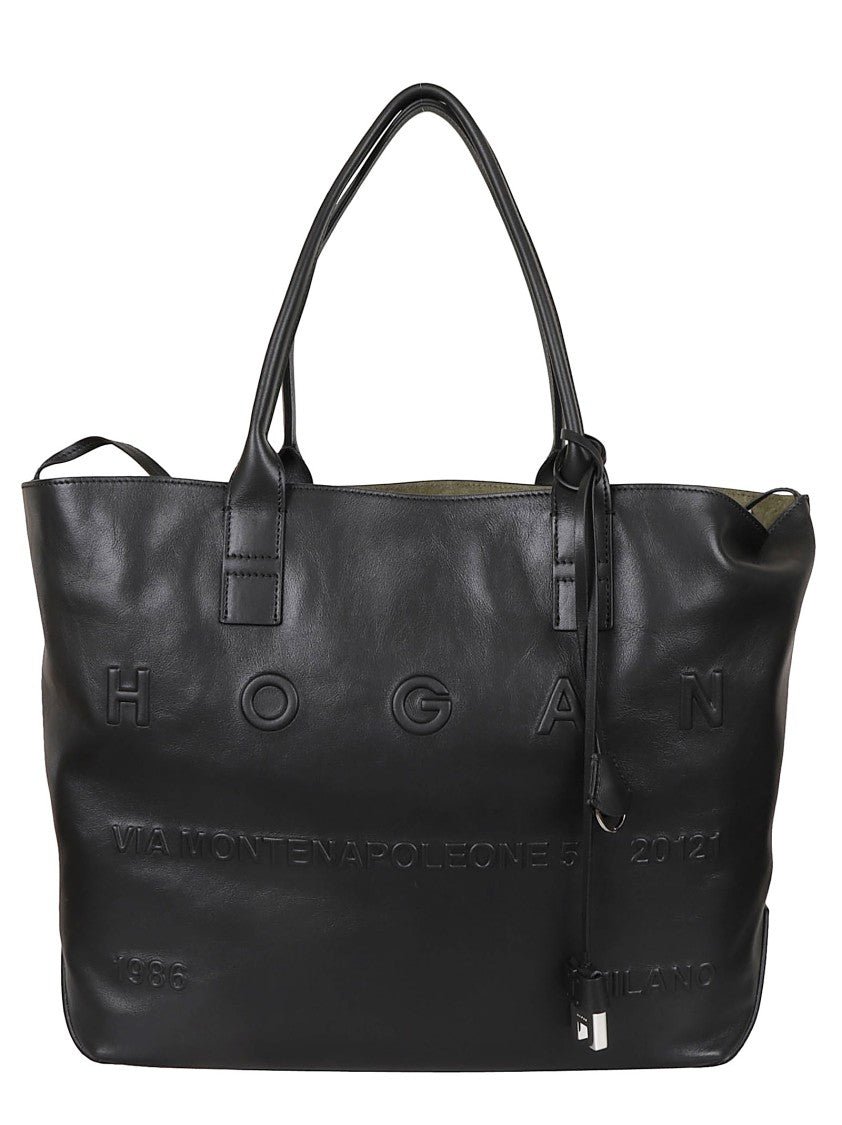 Hogan Smooth Leather Tote Bag
