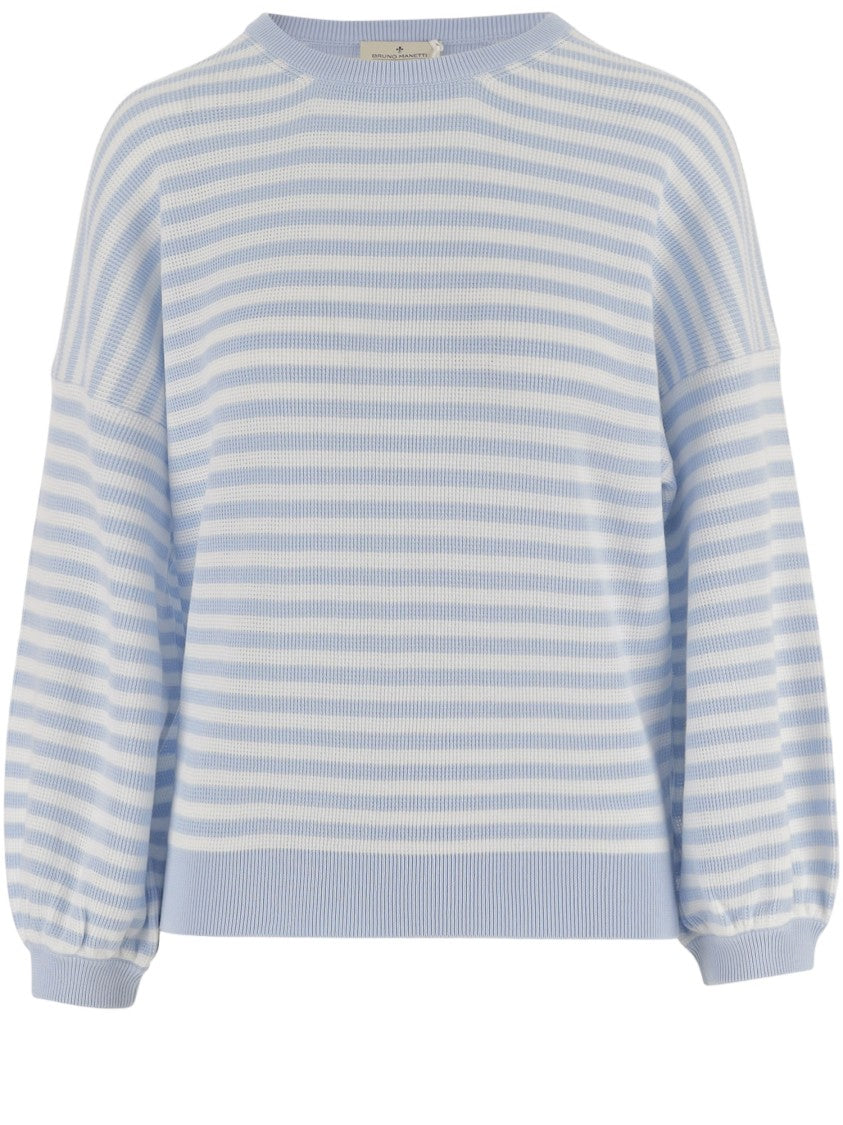Bruno Manetti Cotton Striped Knit