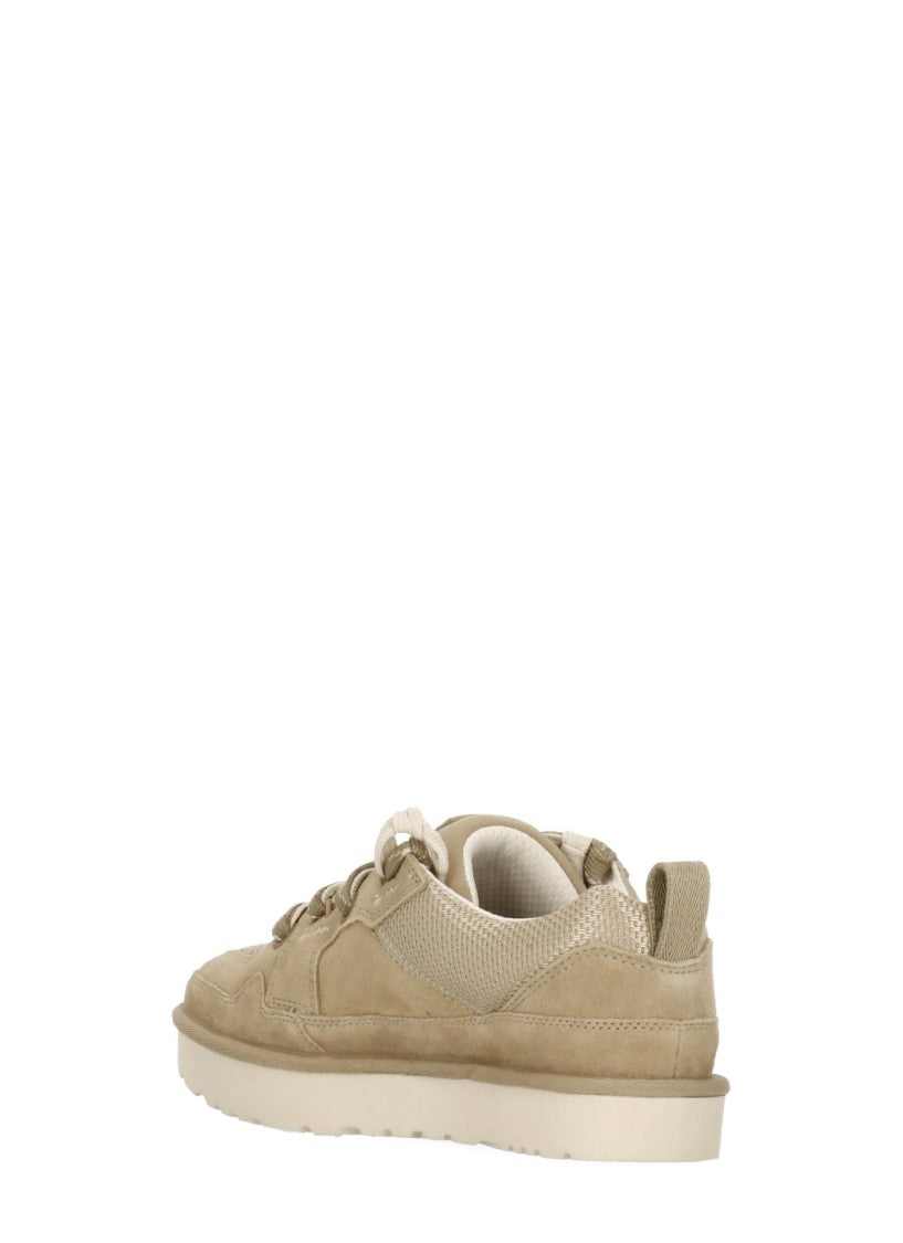 Ugg Beige Lo Lowmel Canvas Sneakers