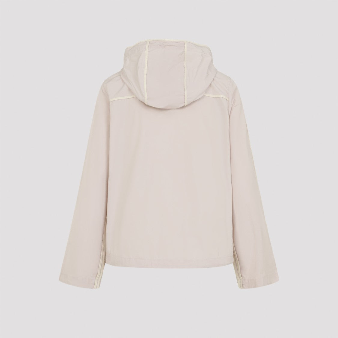 Moncler Lightweight Neutral-Finish Jacket With Drawstring Hood