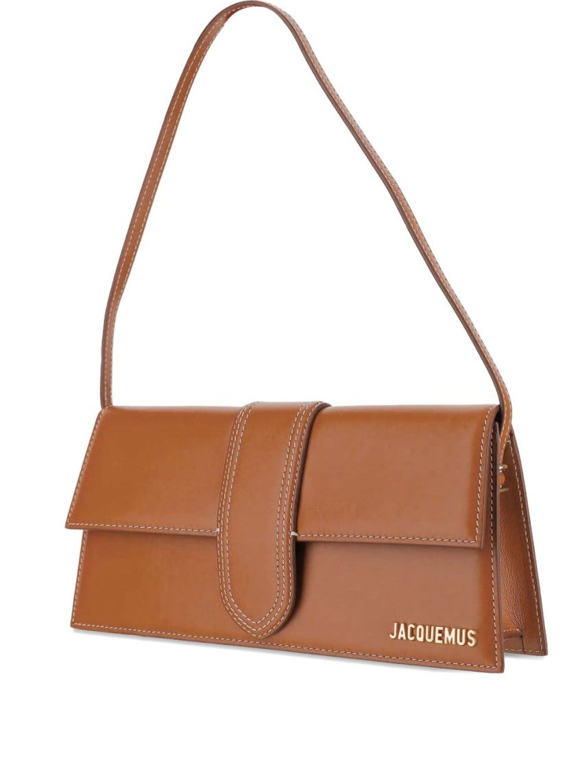 Jacquemus Structured Flap Closure Silk Shoulder Bag