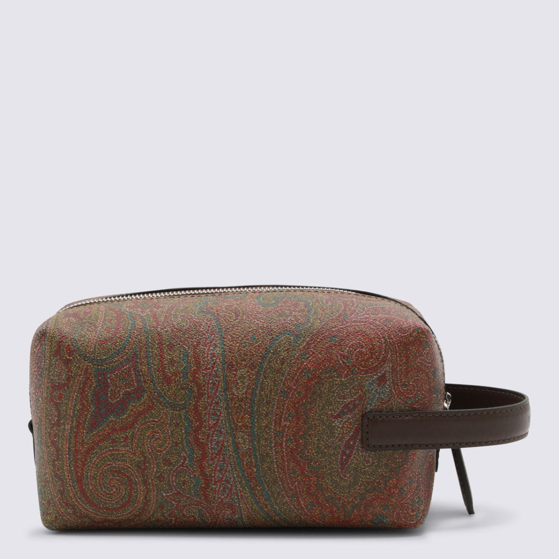 Etro Rectangular Toiletry Bag With Paisley Pattern And Winged Horse Emblem