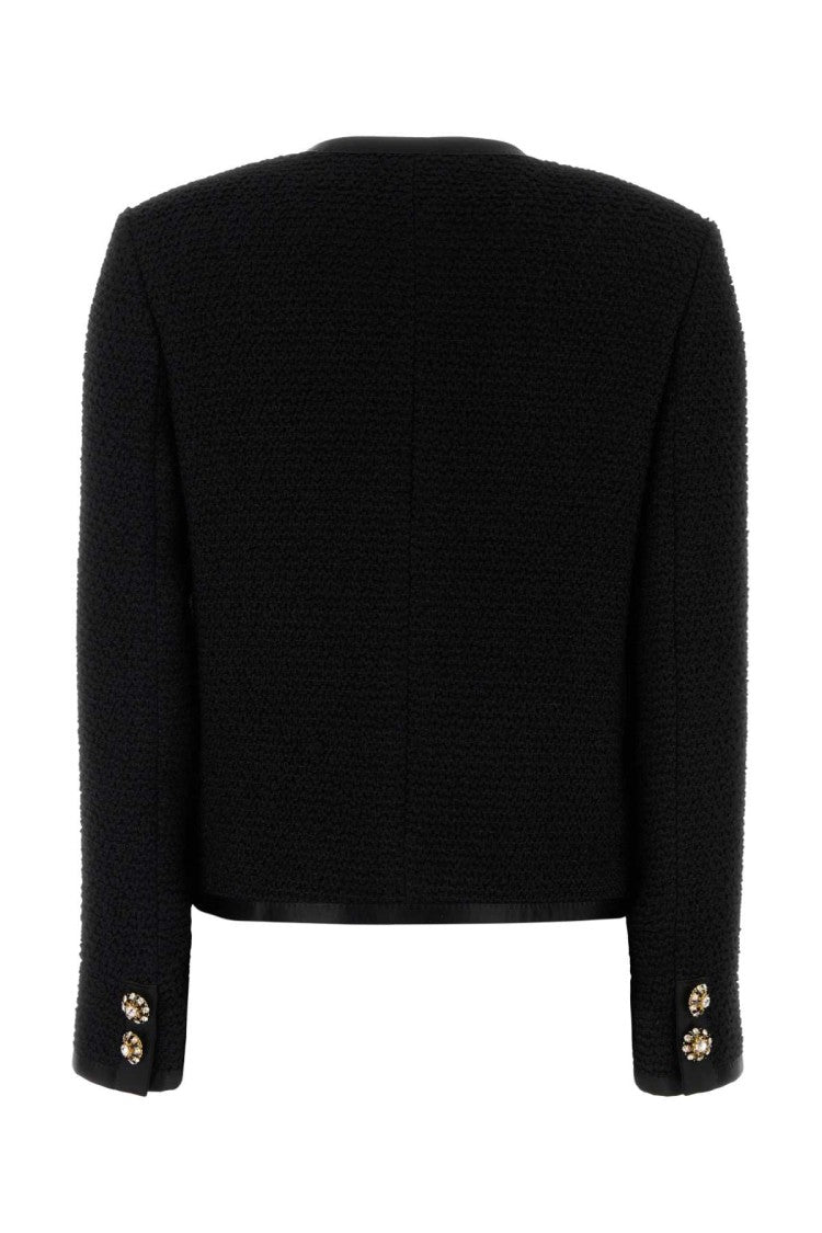 Dolce & Gabbana Black Tweed Blazer