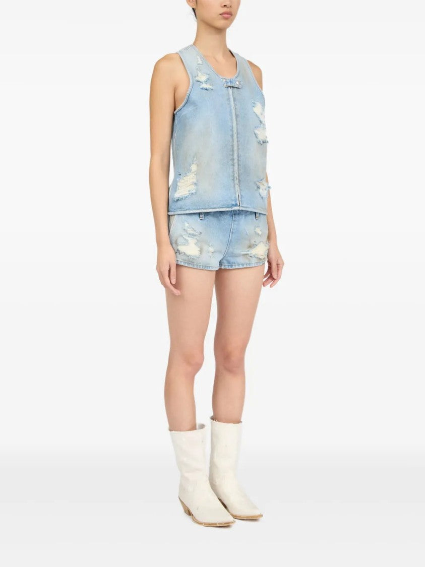 Mm6 By Maison Margiela Distressed Effect Waistcoat