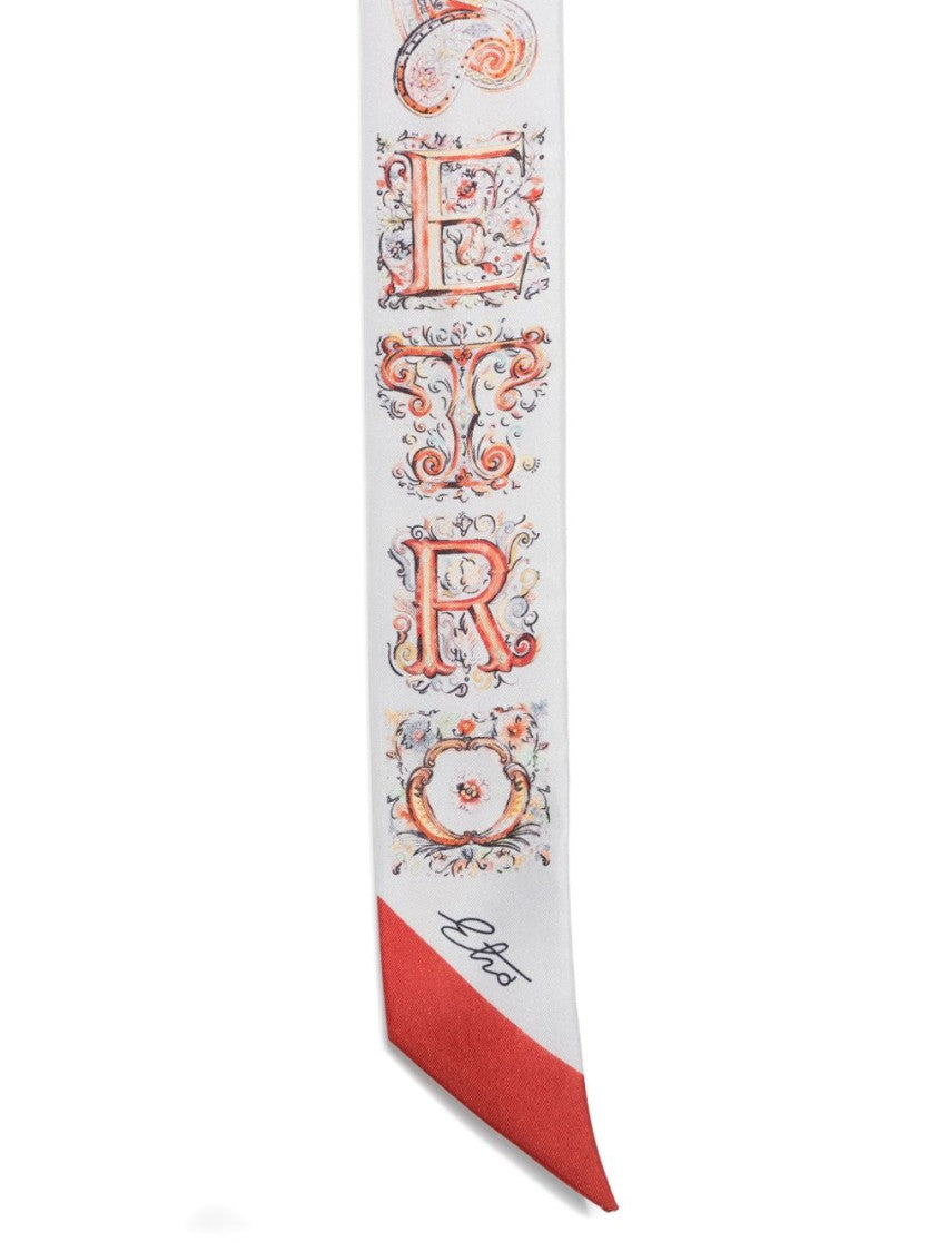 Etro Silk Scarf With Baroque-Inspired Multicolour Pattern