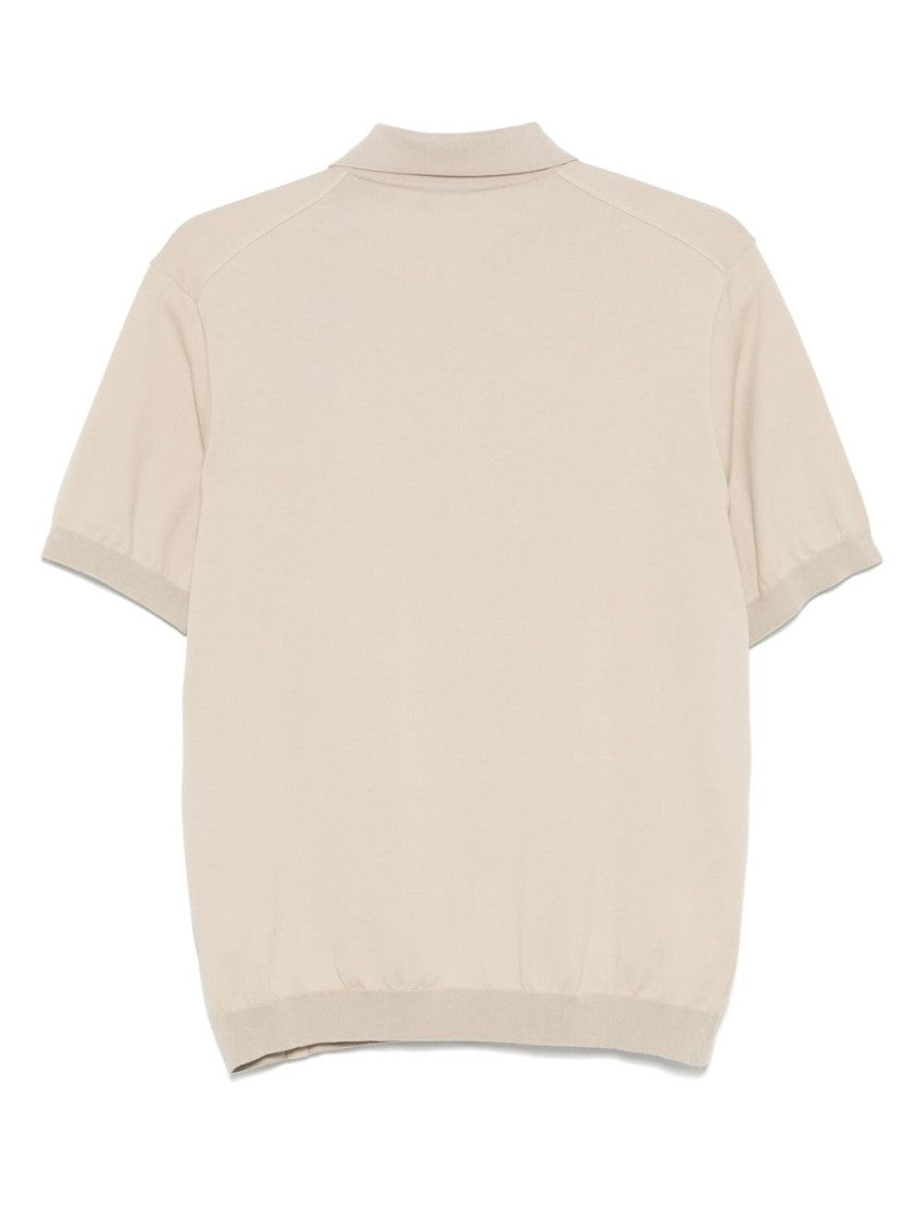 Paul & Shark Sand Beige Polo With Classic Collar