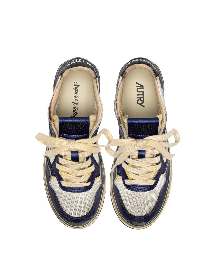 Autry White Leather Mesh Medalist Sneakers