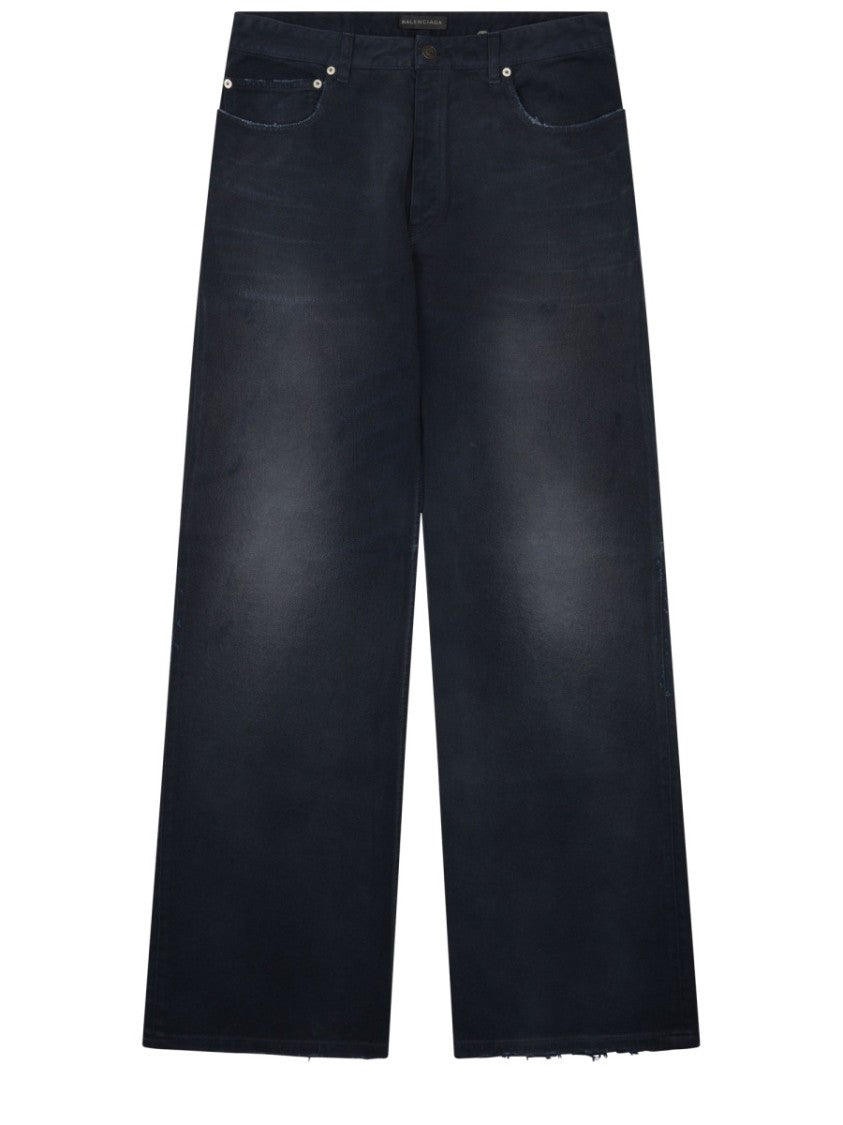 Balenciaga Knee Bend Straight-Leg Jeans