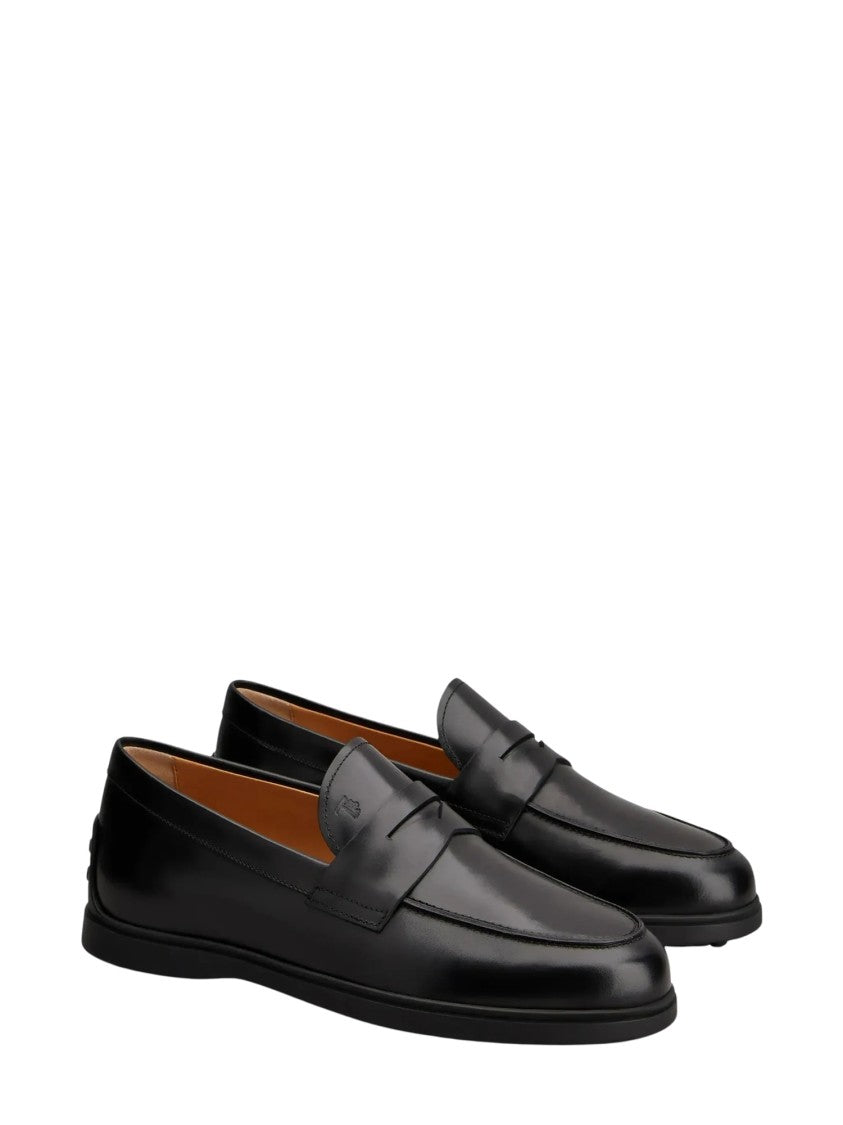 Tod's Smooth Leather Penny Loafers