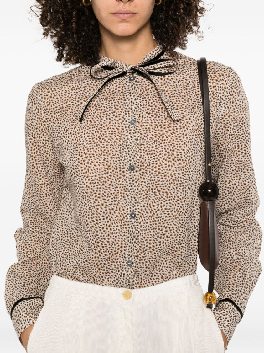 Forte Forte Brown Cotton-Silk Blend Blouse