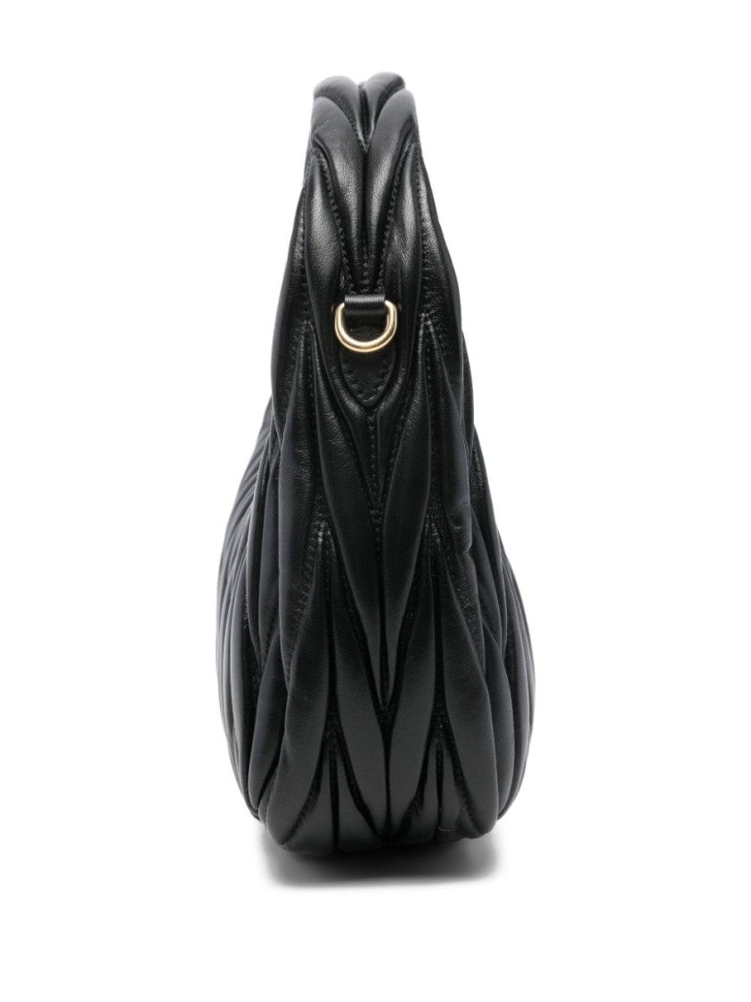 Miu Miu Wander Matelassé Nappa Leather Hobo Bag