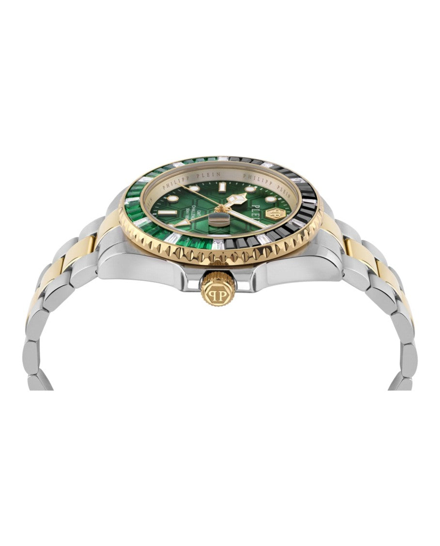 Philipp Plein Gmt-I Challenger Baguettes Bracelet Watch