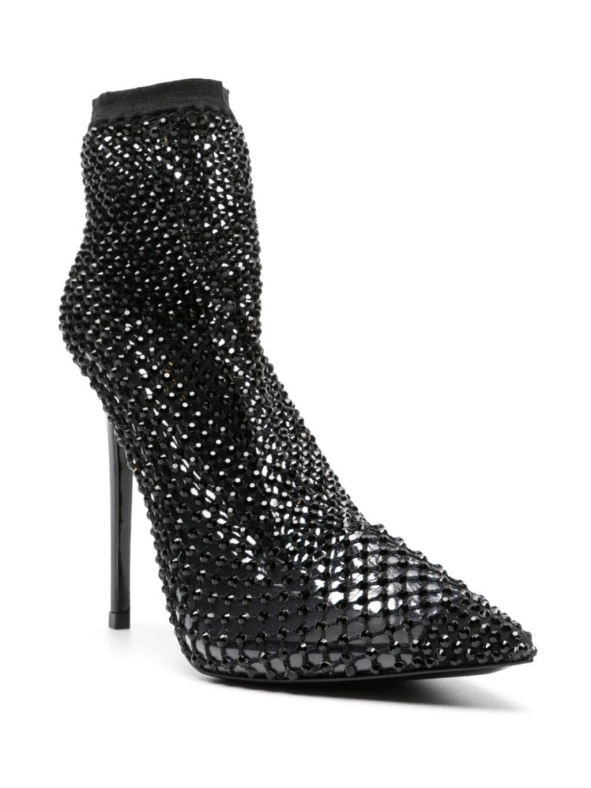 Le Silla Black Flat Shoes