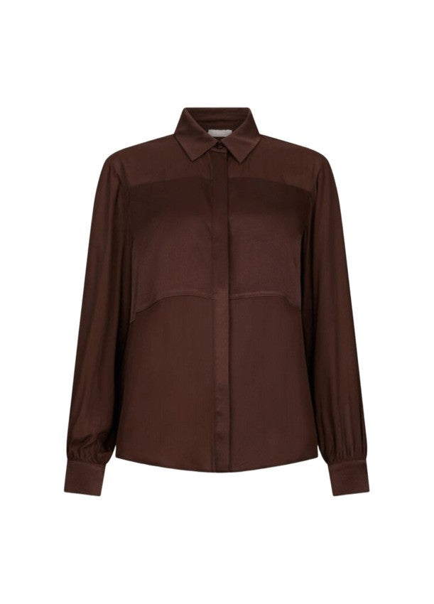 Liu Jo Chocolate Crêpe De Chine Blouse